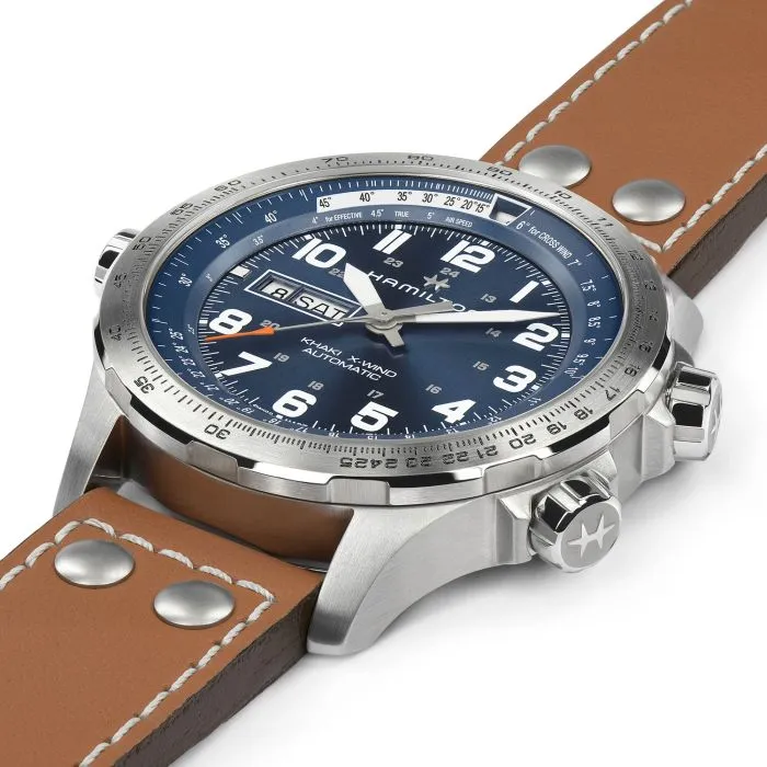 Hamilton Khaki Aviation X-Wind Day Date Auto Mavi H77765541 detay görseli 2