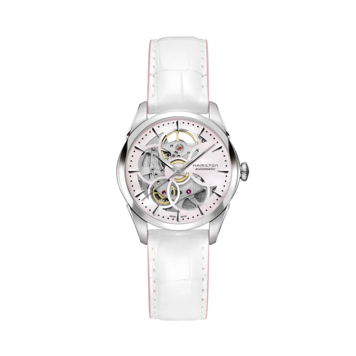 Hamilton Jazzmaster Viewmatic Skeleton Auto Otomatik Mother Of Pearl H32405871