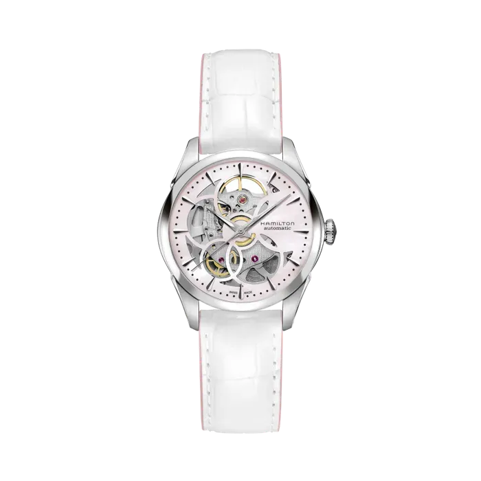 Hamilton Jazzmaster Viewmatic Skeleton Auto Otomatik Mother Of Pearl H32405871