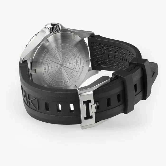 Hamilton Khaki Navy Scuba Auto GMT 43mm Black H82555330 detay görseli 5