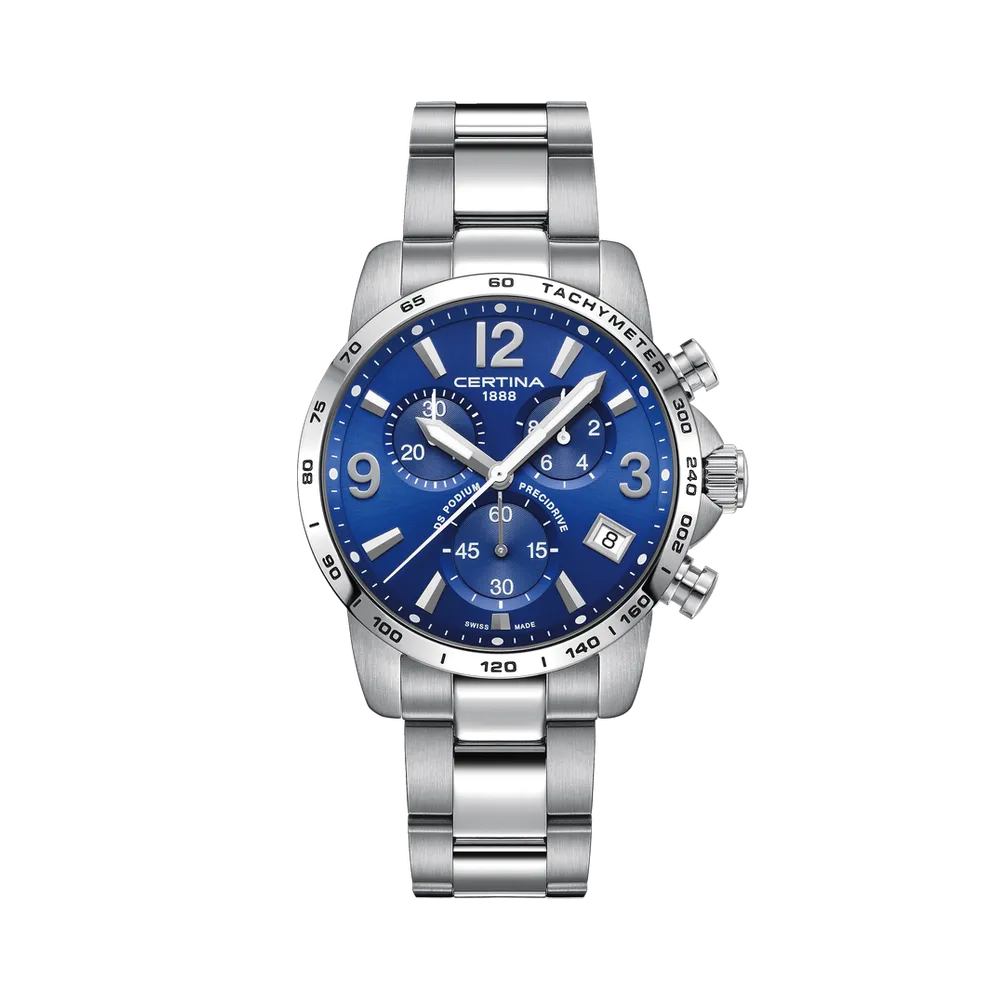 Certina DS Podium Chronograph 1/10 Sec Blue C0344171104700