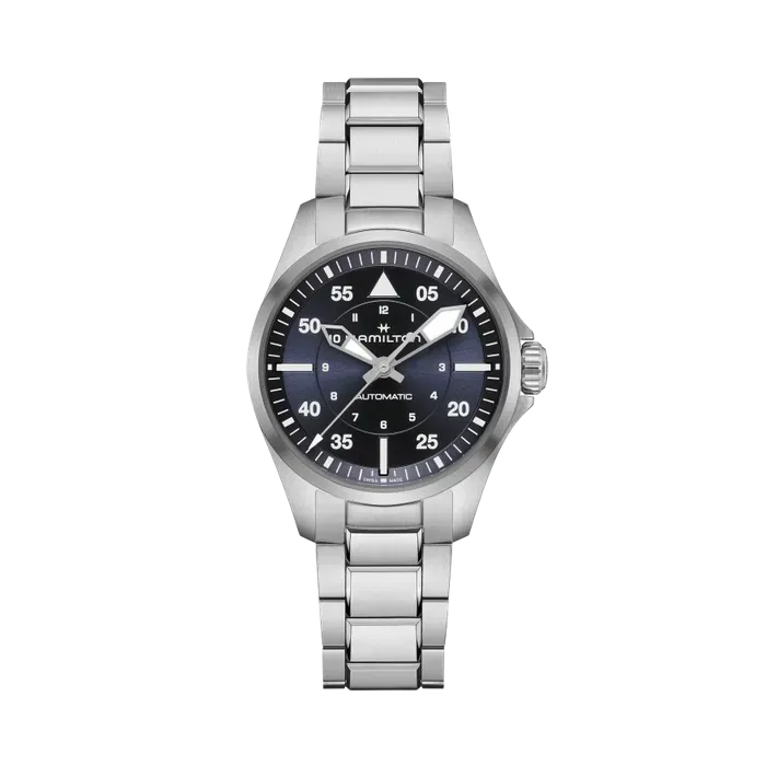 Hamilton Khaki Aviation Pilot Auto Otomatik Mavi H76215140