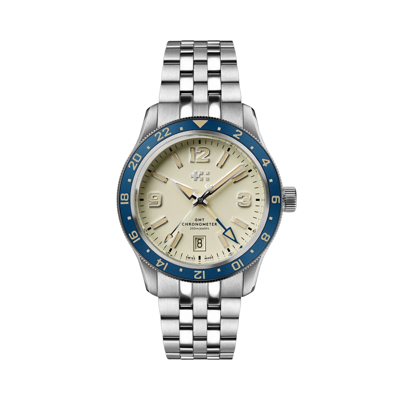 Christopher Ward C60 Trident Biscay GMT Otomatik Sand C6039AGM1S0BW0B1