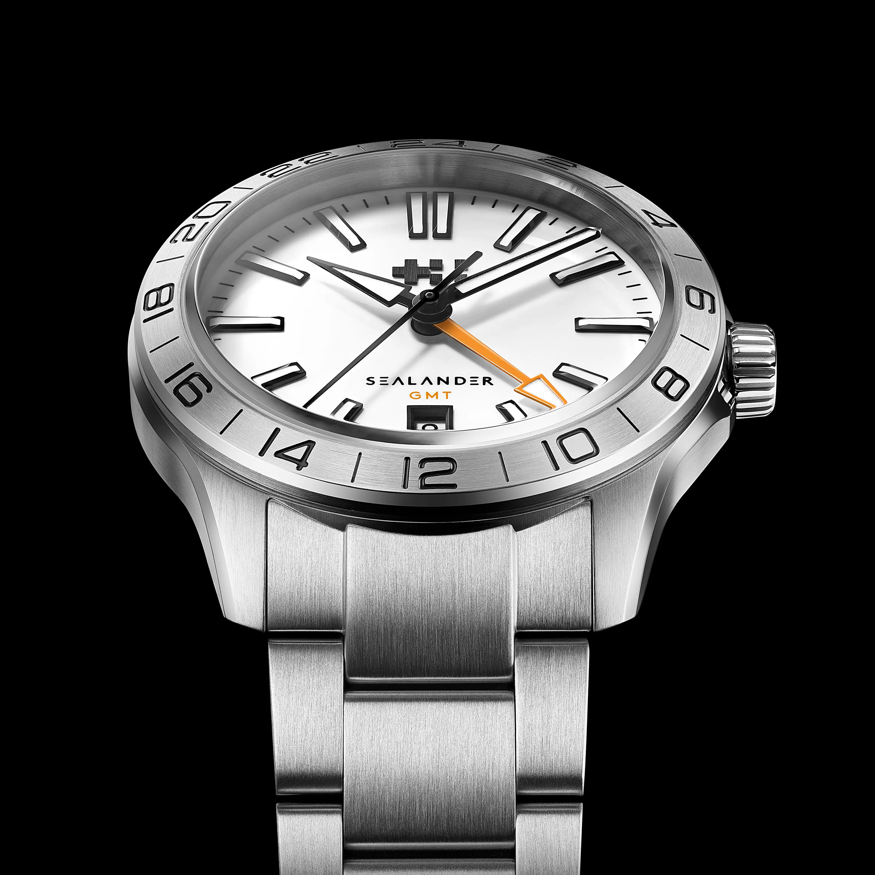 Christopher Ward C63 Sealander GMT Otomatik Beyaz C6339AGM4S00W0VC detay görseli 4