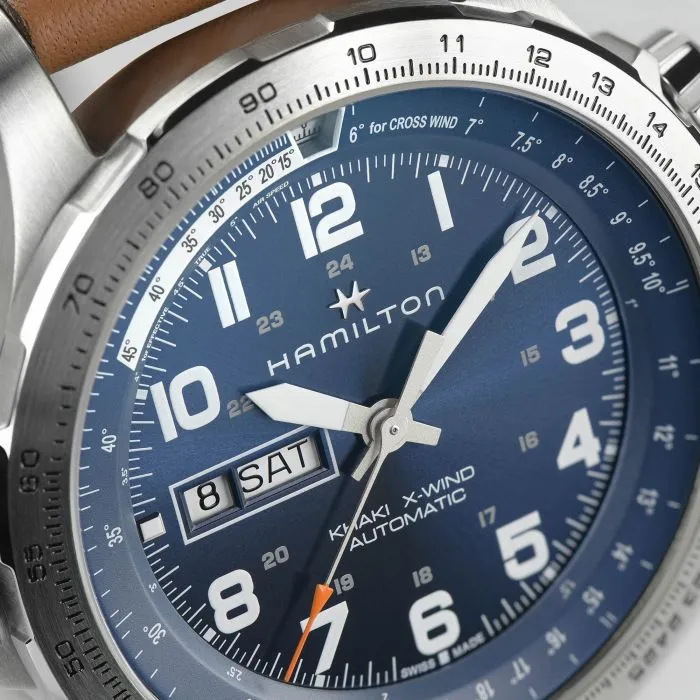 Hamilton Khaki Aviation X-Wind Day Date Auto Mavi H77765541 detay görseli 1