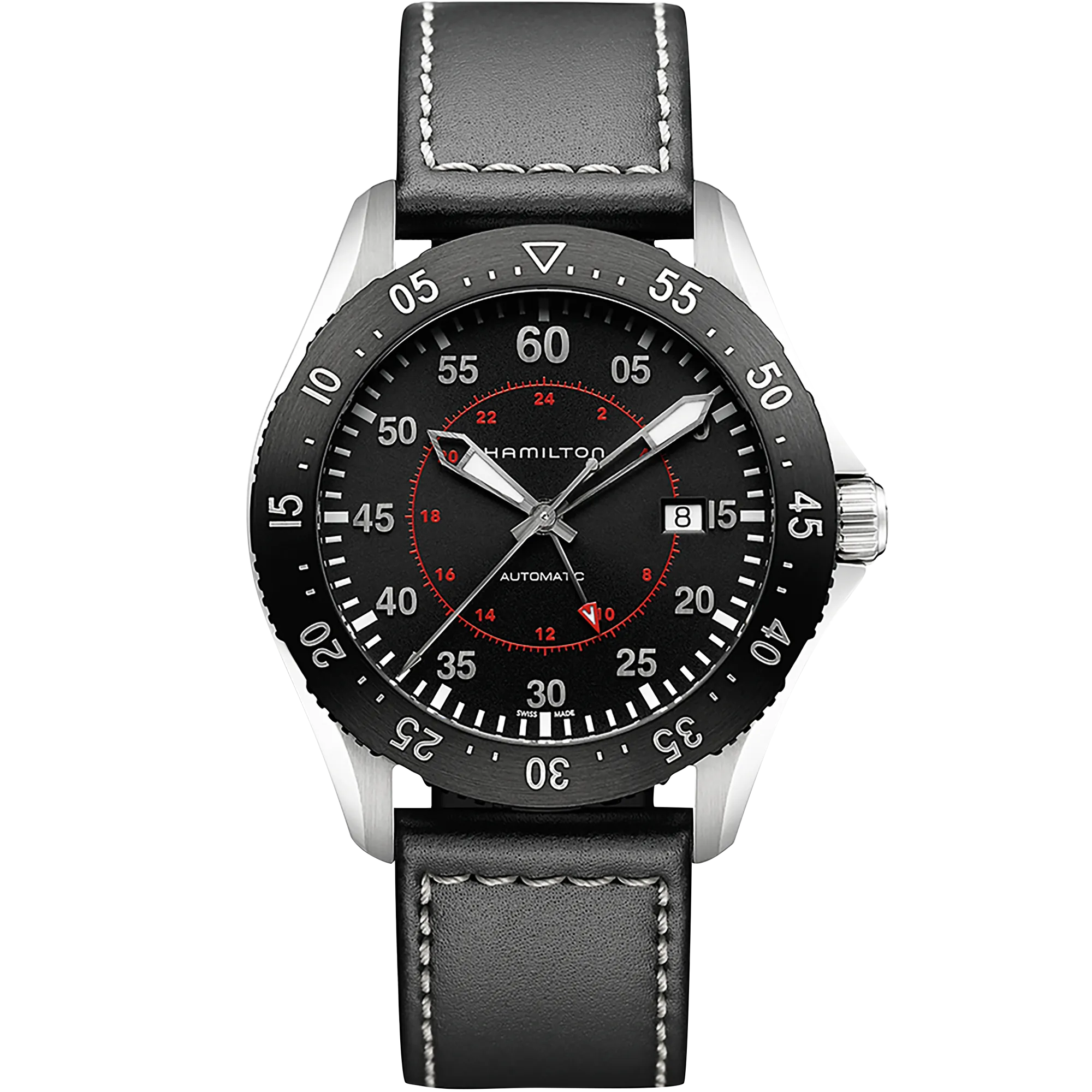 Hamilton Khaki Aviation Khaki Pilot GMT Auto Otomatik Siyah H76755735 detay görseli 1