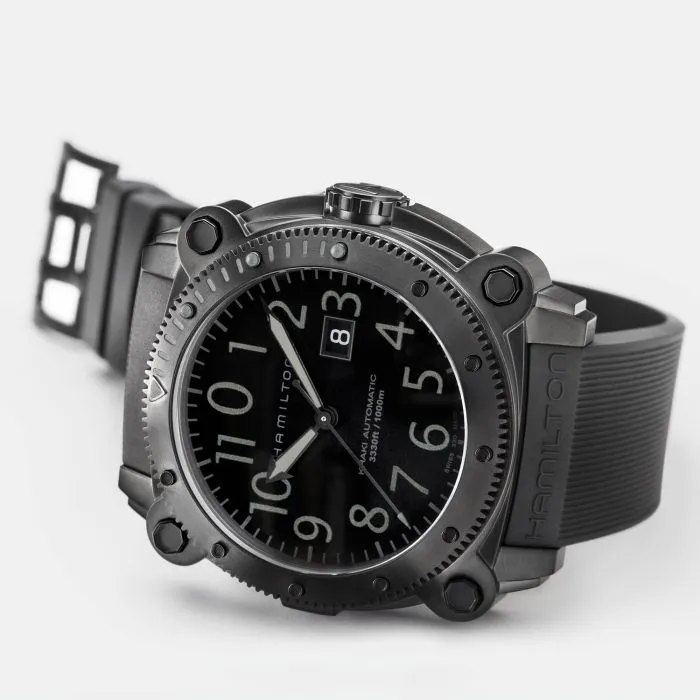 Hamilton Khaki Navy BeLOWZERO 1000m Otomatik Siyah H78585333 detay görseli 2
