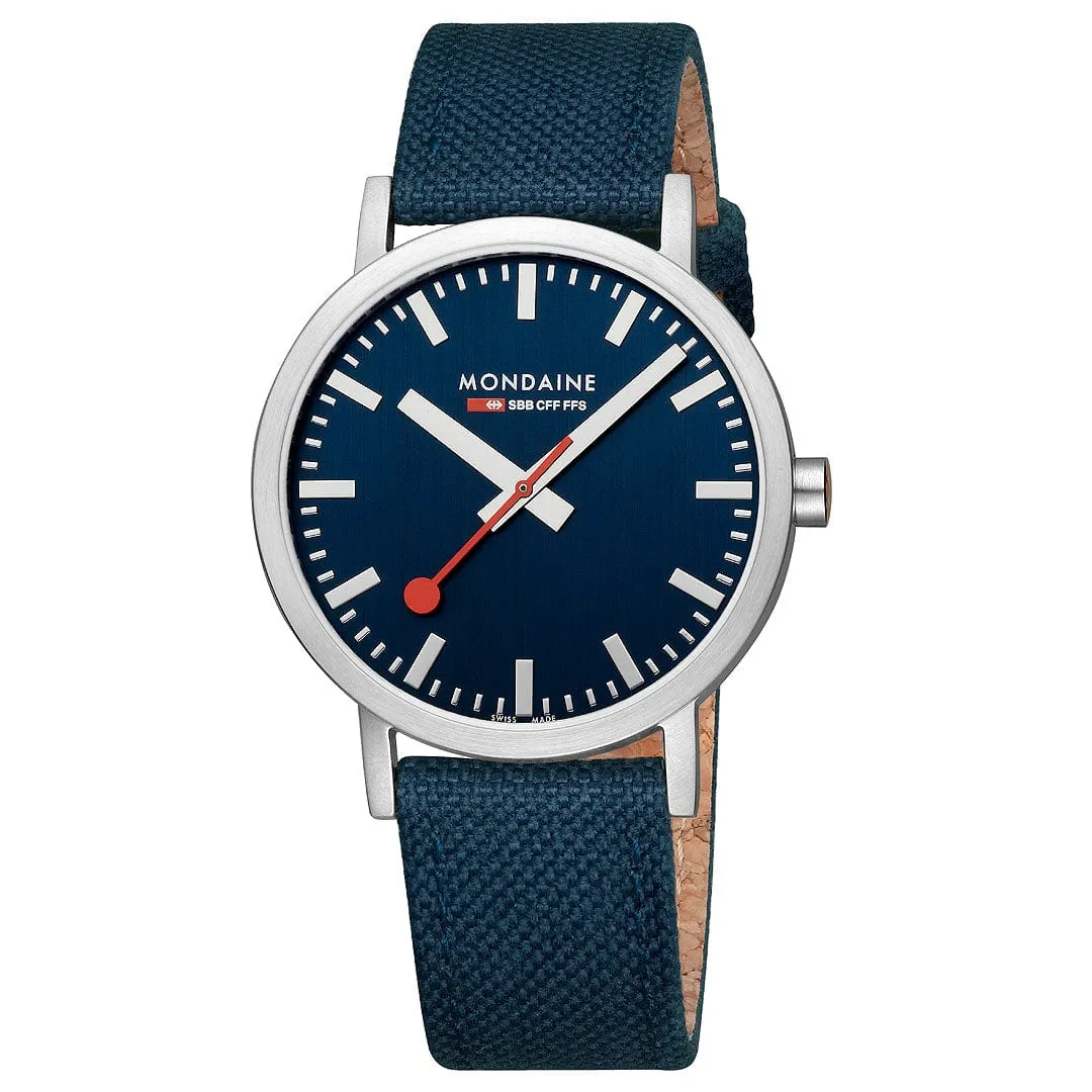 Mondaine Classic Deep Ocean Blue A6603036040SBD detay görseli 3