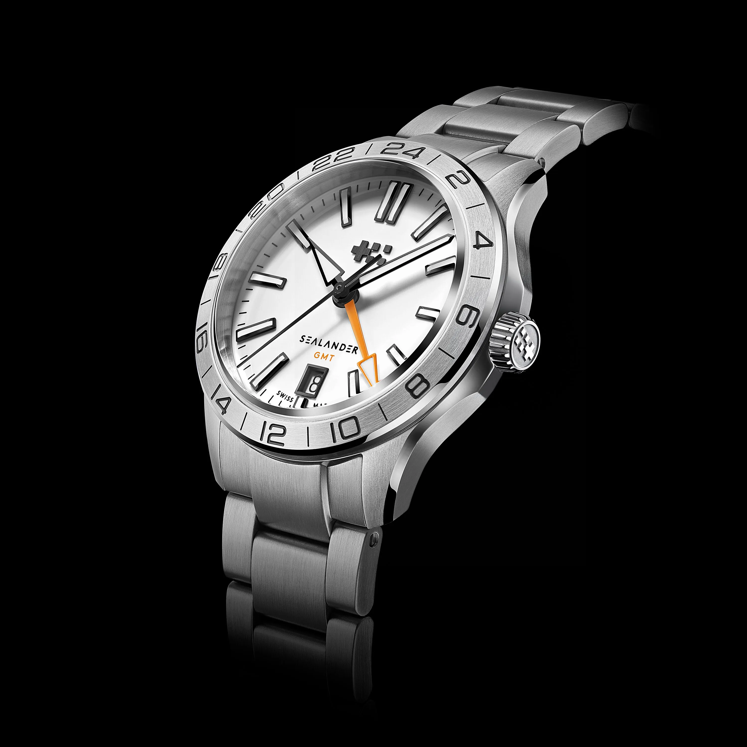 Christopher Ward C63 Sealander GMT Otomatik Beyaz C6339AGM4S00W0VC detay görseli 5