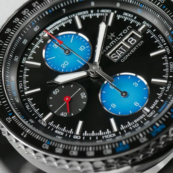 Hamilton Khaki Aviation Converter Air Zermatt Limited Edition Otomatik Siyah H76706730 detay görseli 3