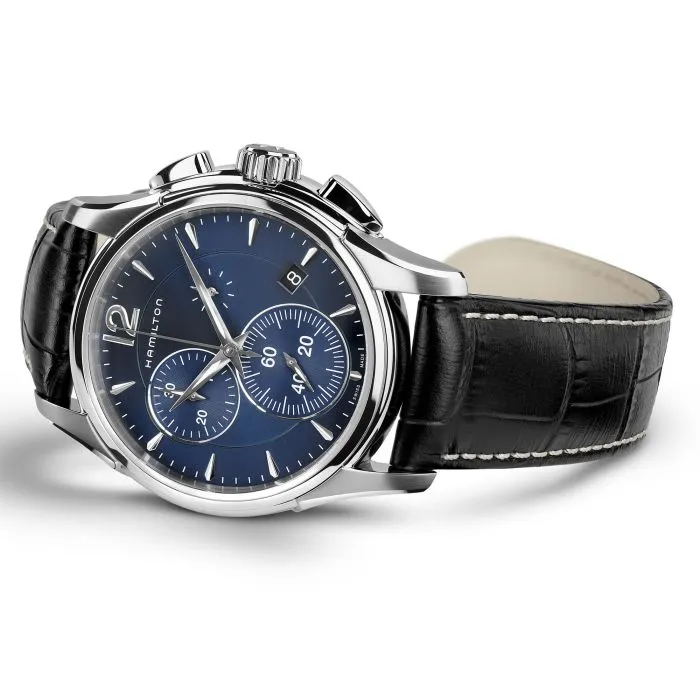 Hamilton Jazzmaster Chrono Quartz Mavi H32612741 detay görseli 3