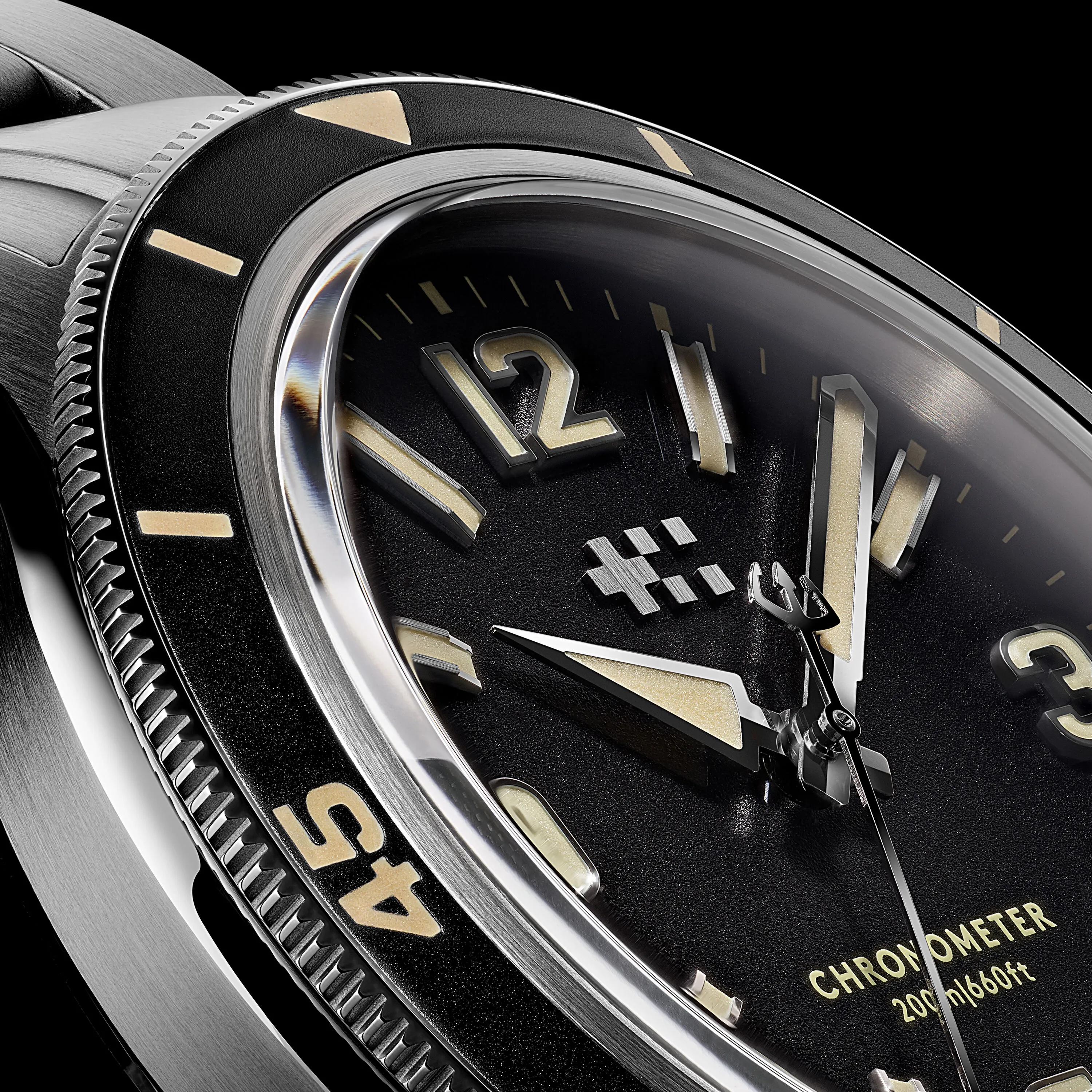 Christopher Ward C60 Trident Biscay Automatic Matte Black C6042C3H1S0KK0B0 detay görseli 2