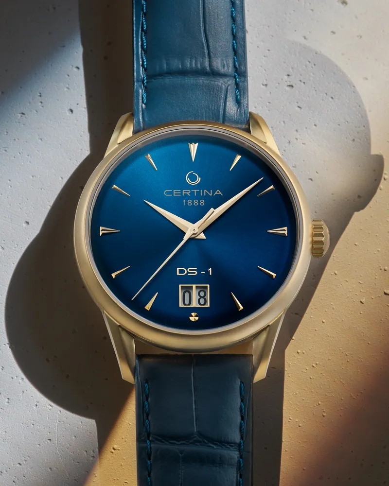Certina DS-1 Big Date Powermatic 80 Otomatik Blue C0294263604100 detay görseli 4