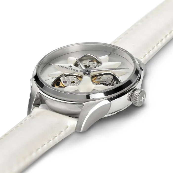 Hamilton Jazzmaster Open Heart Auto Otomatik Mother Of Pearl H32115991 detay görseli 4