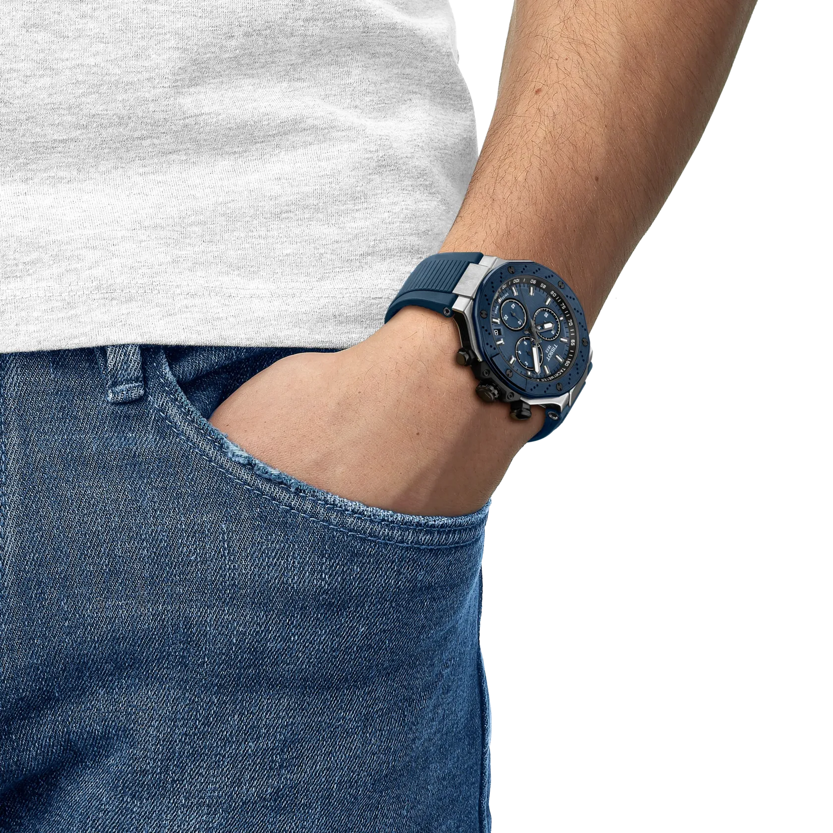 Tissot T-Race 45mm Mavi T1414172704100 detay görseli 4