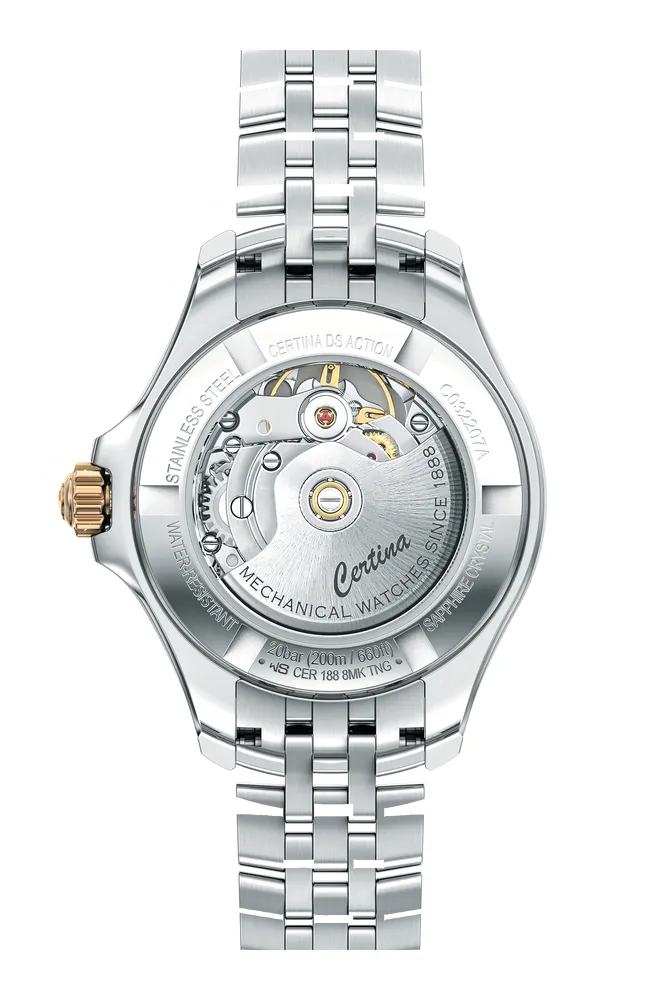 Certina DS Action Lady Powermatic 80 Otomatik Kahverengi C0322072229600 detay görseli 1