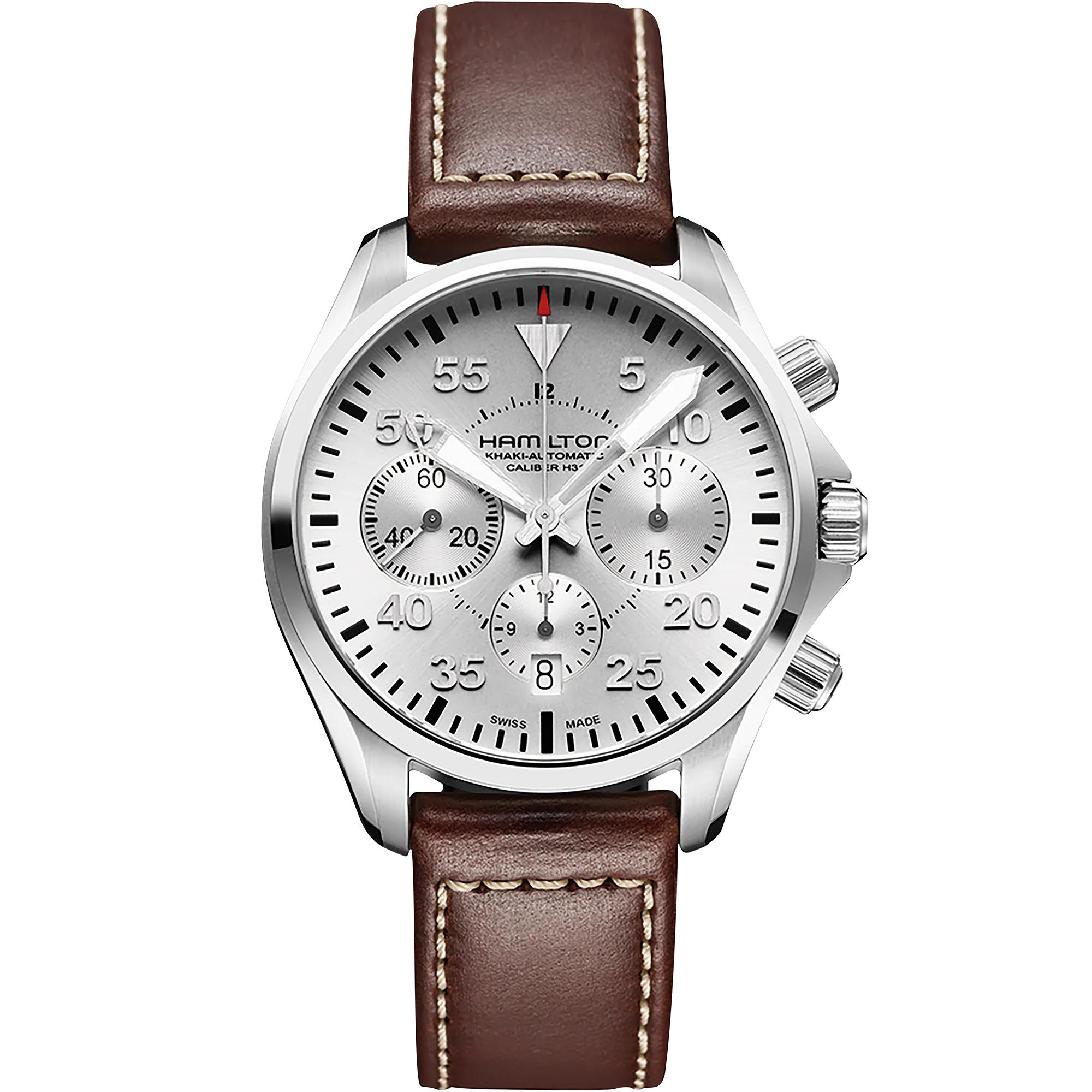 Hamilton Khaki Aviation Khaki Pilot Auto Chrono Otomatik Silver H64666555 detay görseli 1