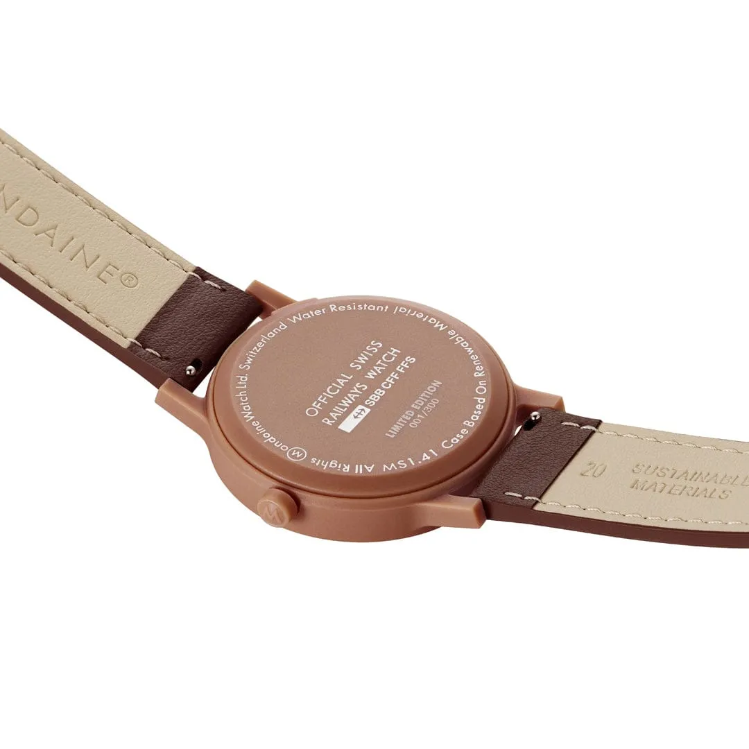 Mondaine Essence Mocha Mousse MS141170LTV detay görseli 3