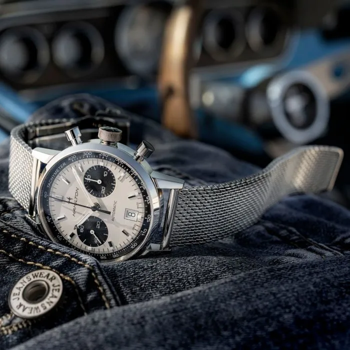 Hamilton American Classic Intra-Matic Auto Chrono White H38416111 detay görseli 5