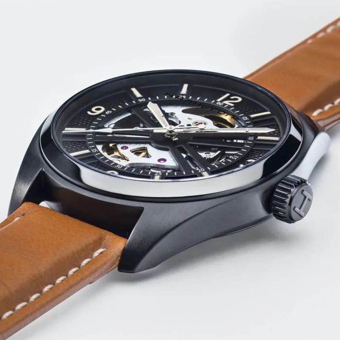 Hamilton Khaki Field Skeleton Auto Otomatik Siyah H72585535 detay görseli 4