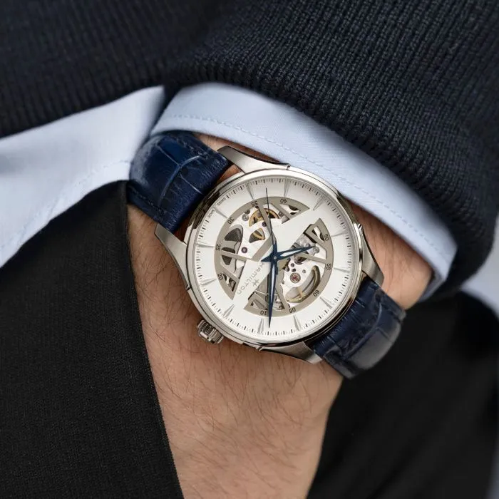 Hamilton Jazzmaster Skeleton Auto Beyaz H42535610 detay görseli 1