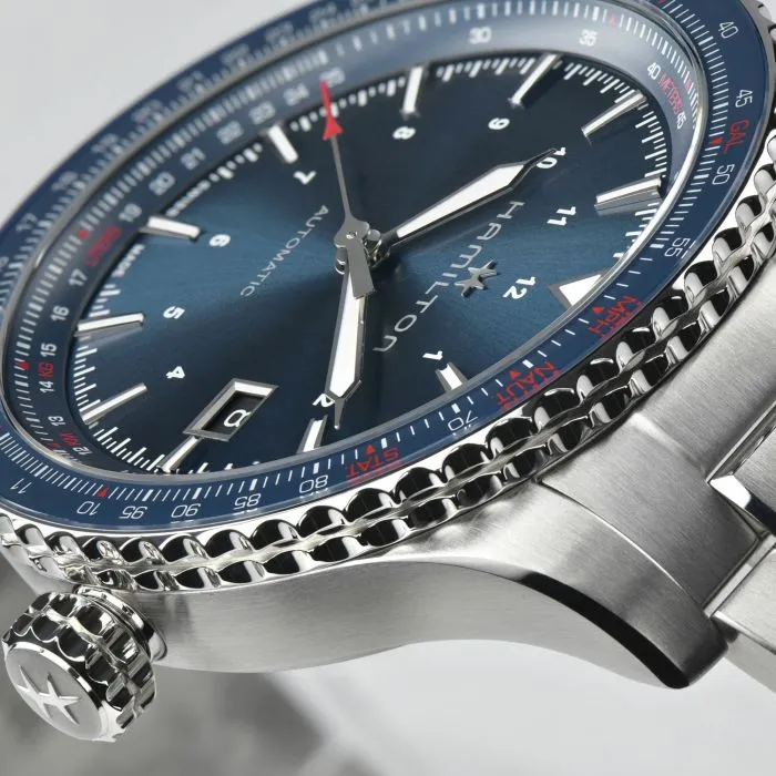 Hamilton Khaki Aviation Converter Auto Otomatik Mavi H76645140 detay görseli 3