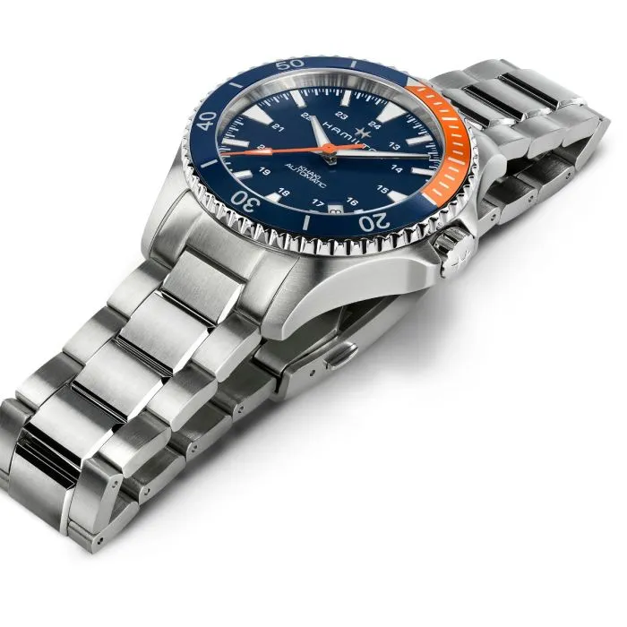 Hamilton Khaki Navy Scuba Auto Otomatik Mavi H82365141 detay görseli 3