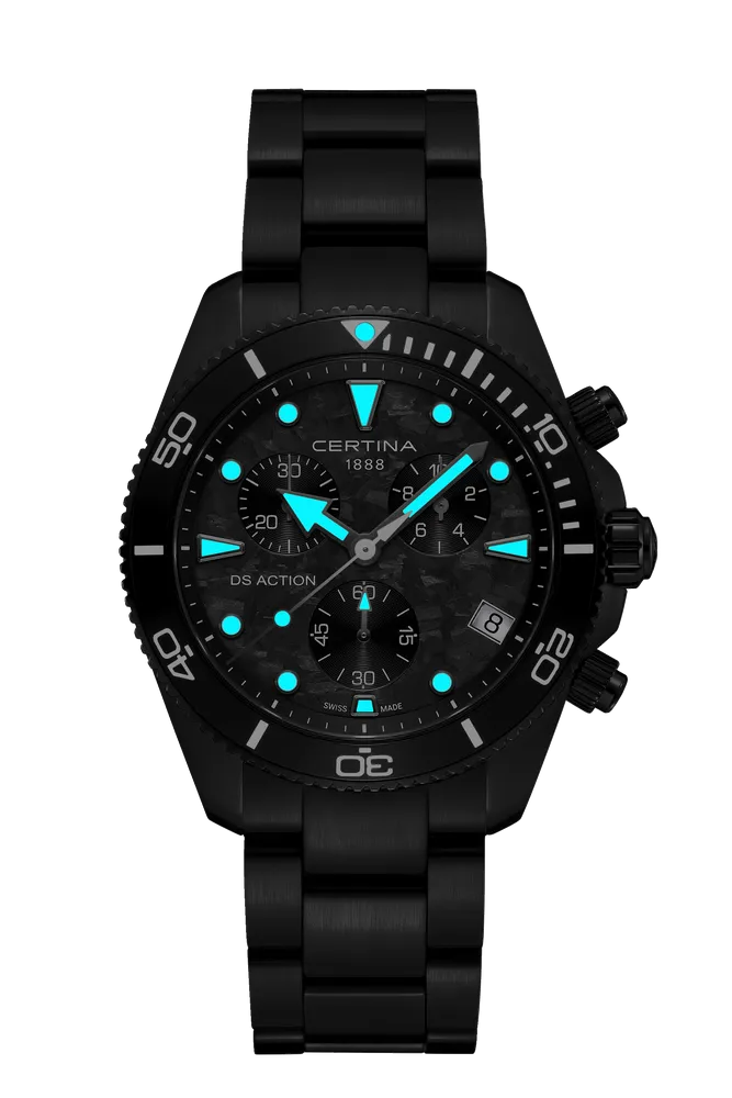 Certina DS Action Chrono Black Carbon C0484173320100 detay görseli 1