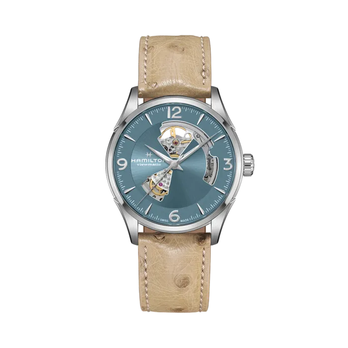 Hamilton Jazzmaster Open Heart Auto Otomatik Mavi H32705842