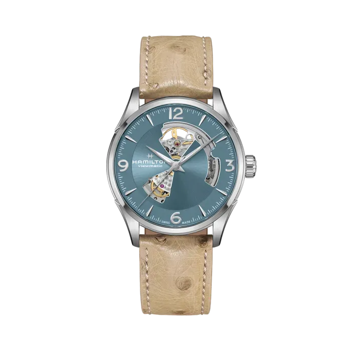 Hamilton Jazzmaster Open Heart Auto Otomatik Mavi H32705842