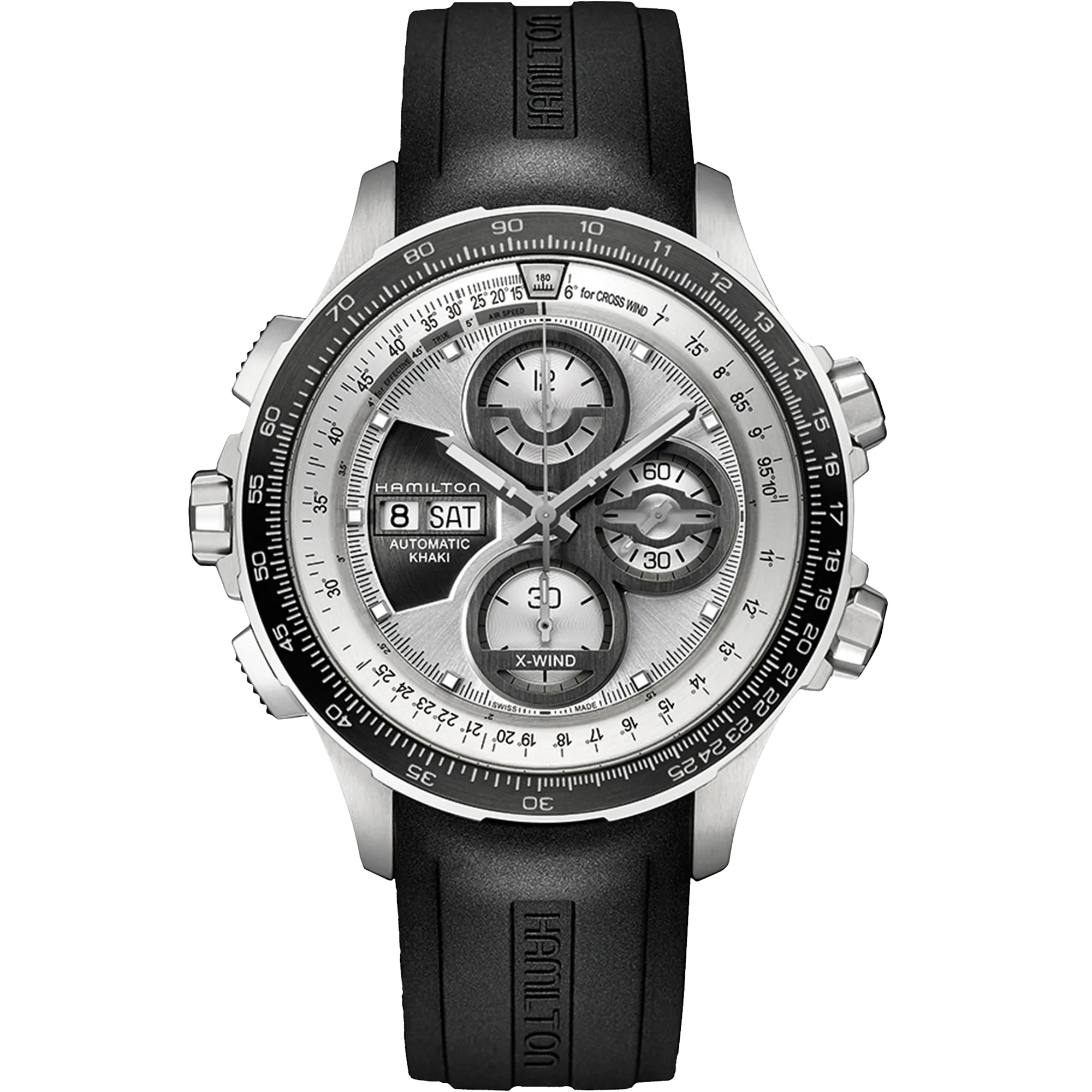 Hamilton Khaki Aviation X-Wind Auto Chrono Otomatik Silver H77726351 detay görseli 1