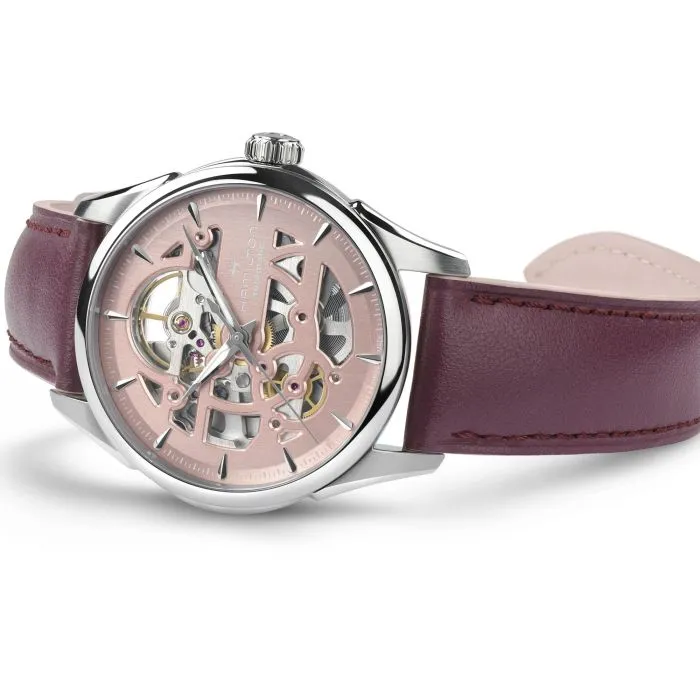Hamilton Jazzmaster Skeleton Auto Pembe H32265870 detay görseli 2