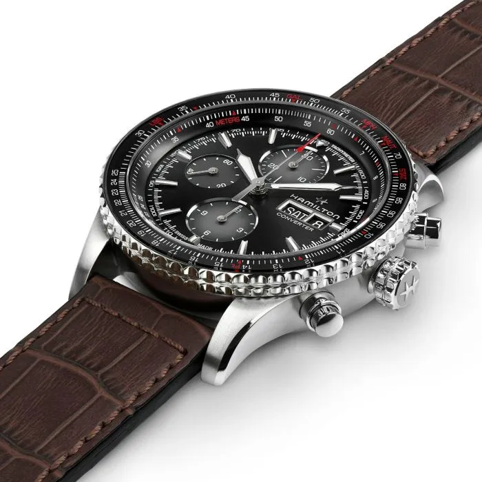 Hamilton Khaki Aviation Converter Auto Chrono Siyah H76726530 detay görseli 1