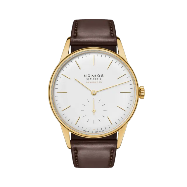 Beğenmek için çift tıkla NOMOS Glashütte Orion Gold Neomatik Doré Otomatik 349 Görsel 1