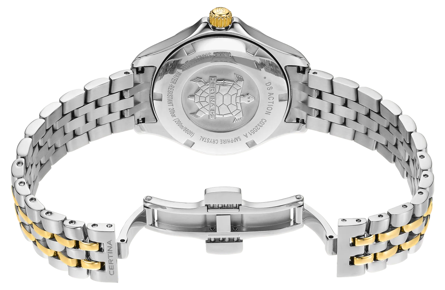 Certina DS Action Lady Diamonds Mother Of Pearl C0320512212601 detay görseli 2