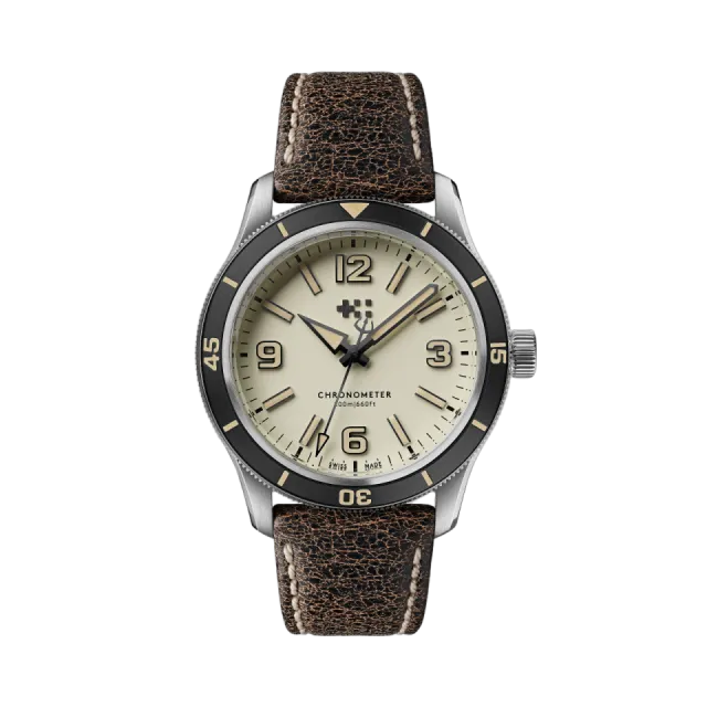 Beğenmek için çift tıkla Christopher Ward C60 Trident Biscay Otomatik Bej C6039C3H1S0KW0VT1 Görsel 1