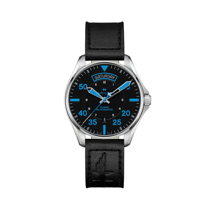 Hamilton Khaki Aviation Pilot Day-Date Auto Siyah H64625731