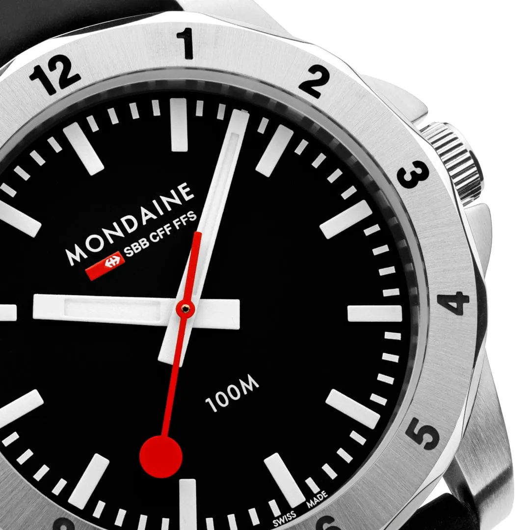 Mondaine Numeri Siyah MSN42120RB detay görseli 5