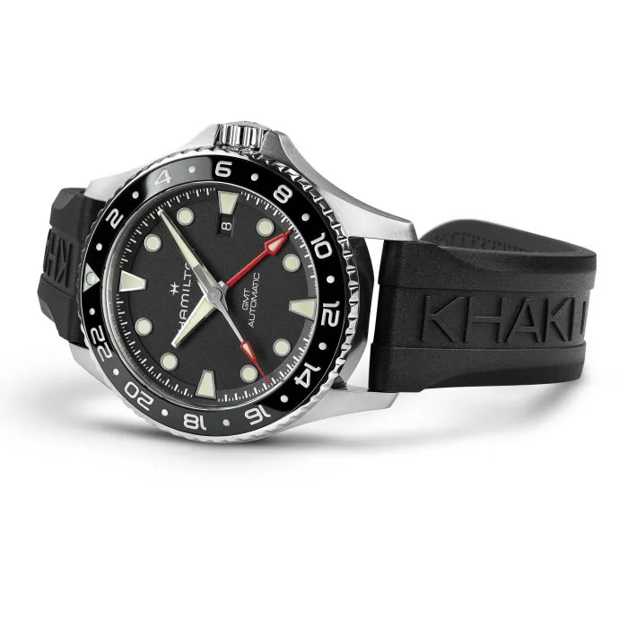 Hamilton Khaki Navy Scuba Auto GMT 43mm Black H82555330 detay görseli 2