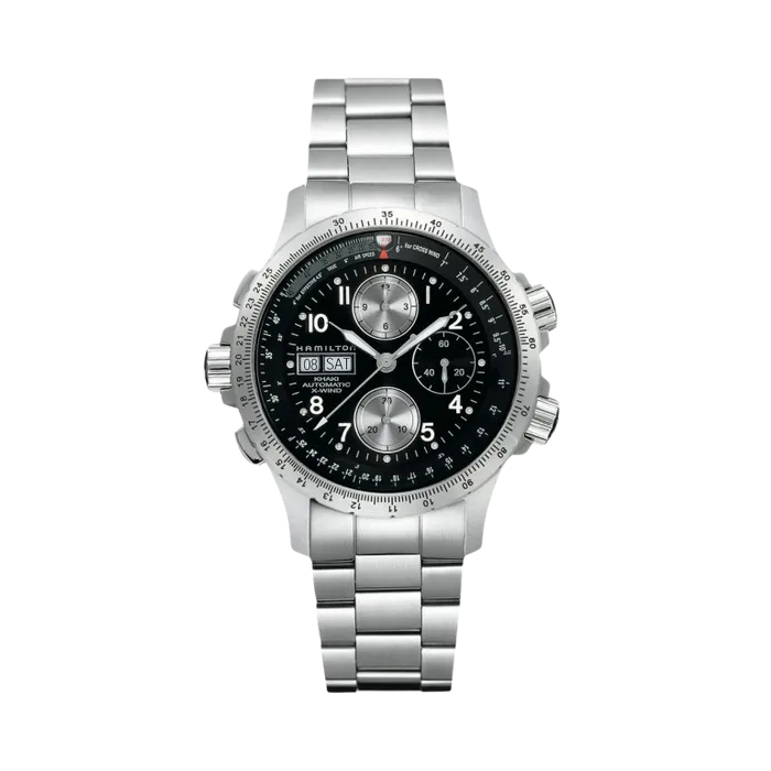 Hamilton Khaki Aviation X-Wind Auto Chrono Siyah H77616133
